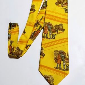 Vintage 70s P.N Hirsch Necktie TIE - London Fashion Street Scene formal menswear